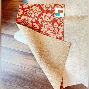 100% Jute Hand Braided Accent Rug Reversible 2’3”x3’9” NWT